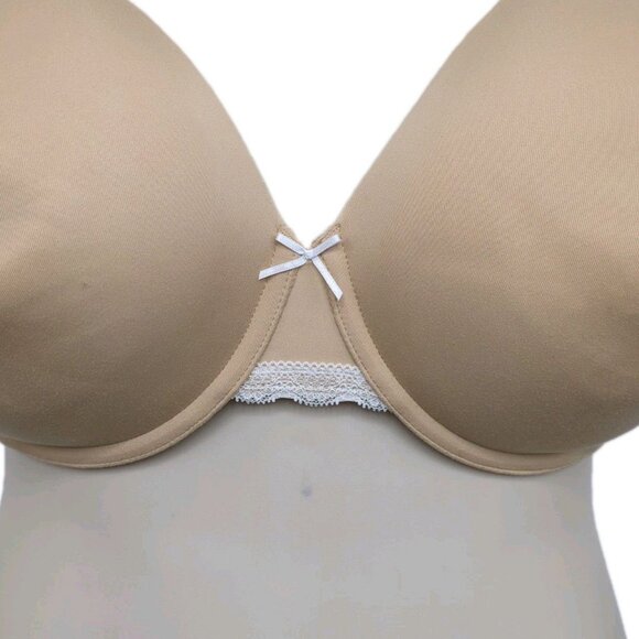 Cacique Lane Bryant Bra 44DDD Beige Lightly Lined Full Coverage Underwire Womens - Picture 8 of 10